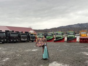 除雪車両安全祈願